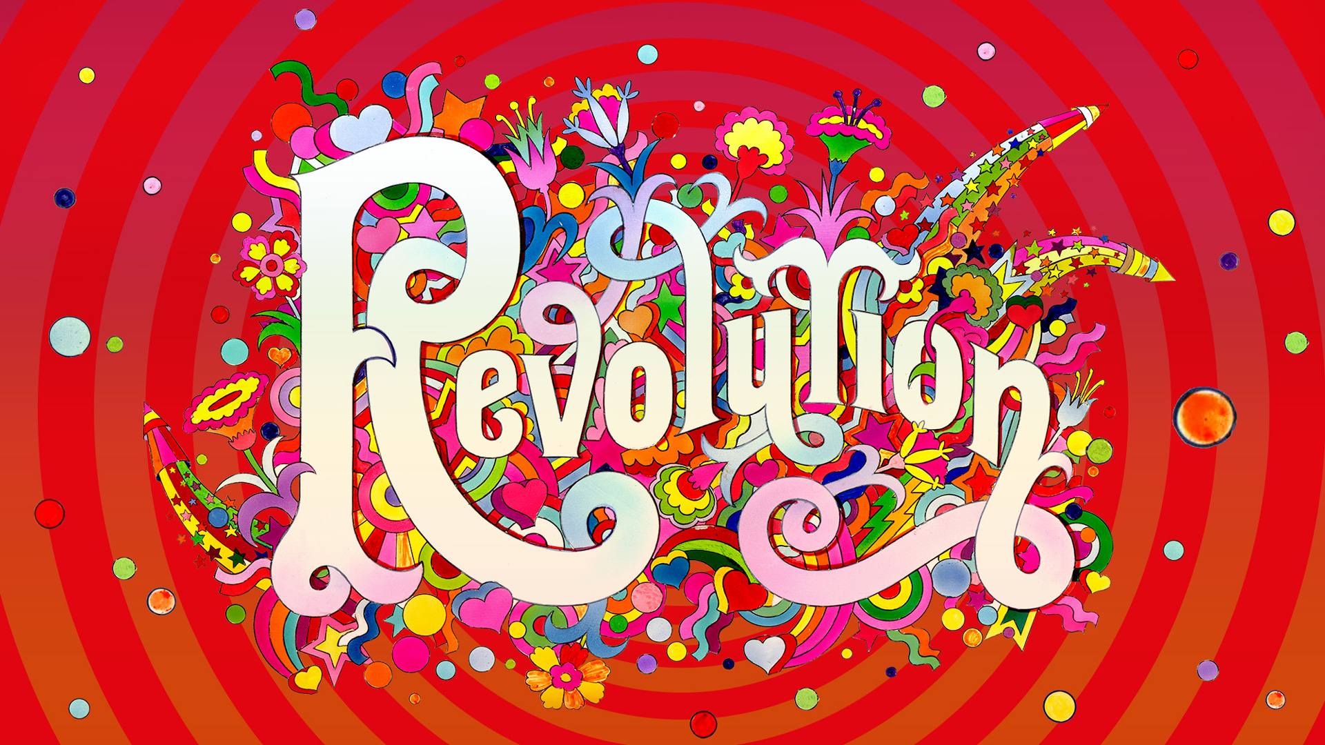 The V&A museum, Revolution exhibition, motion graphics design, london, 60's, sixties, records and rebels, roxanne silverwood, revolution